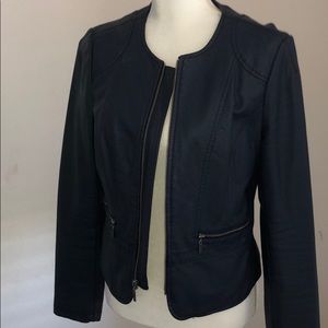 Never worn Limited L faux leather jacket -